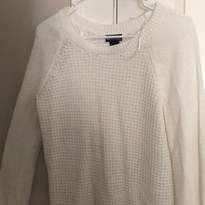 White knit sweater size m